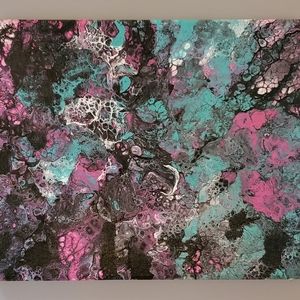 Acrylic Fluid Art on Canvas